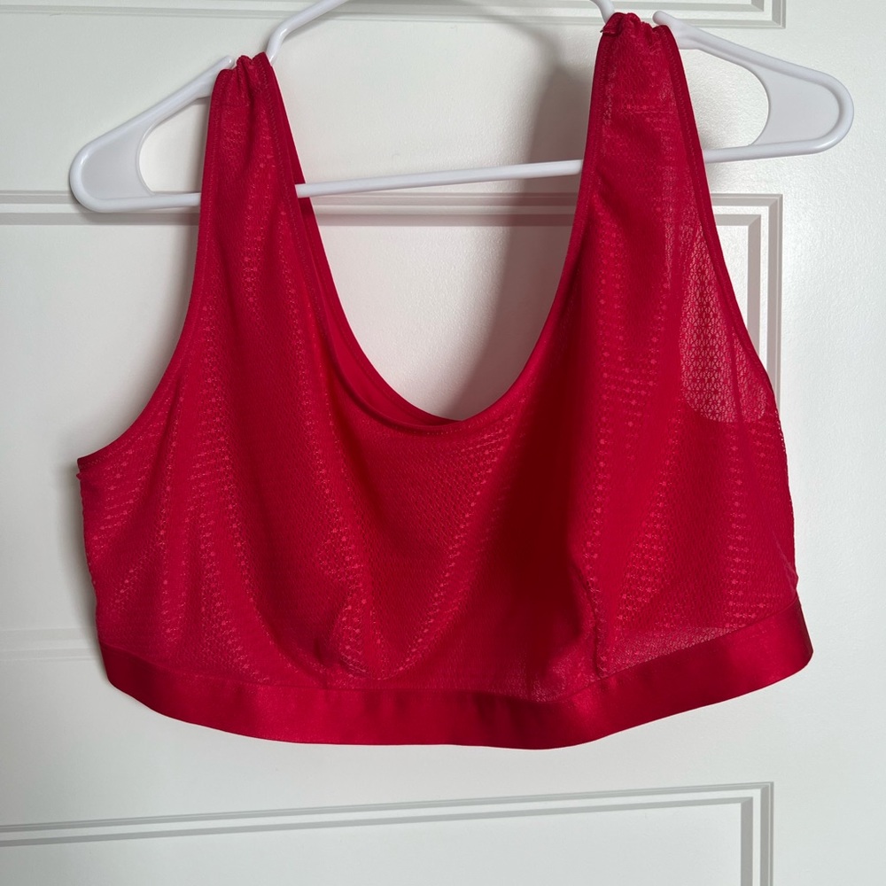 COPY - Bralette, light, mesh, soft & comfy, bright red color
